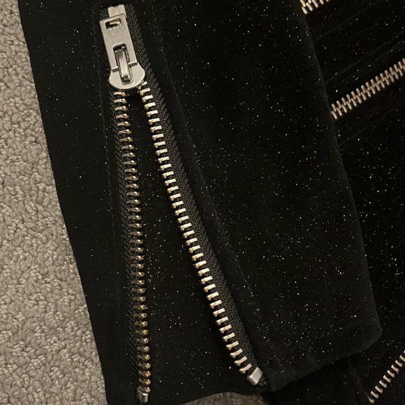 IRO black speckle suede moto jacket size 38…. This is a 10!!! - Picture 5 of 11